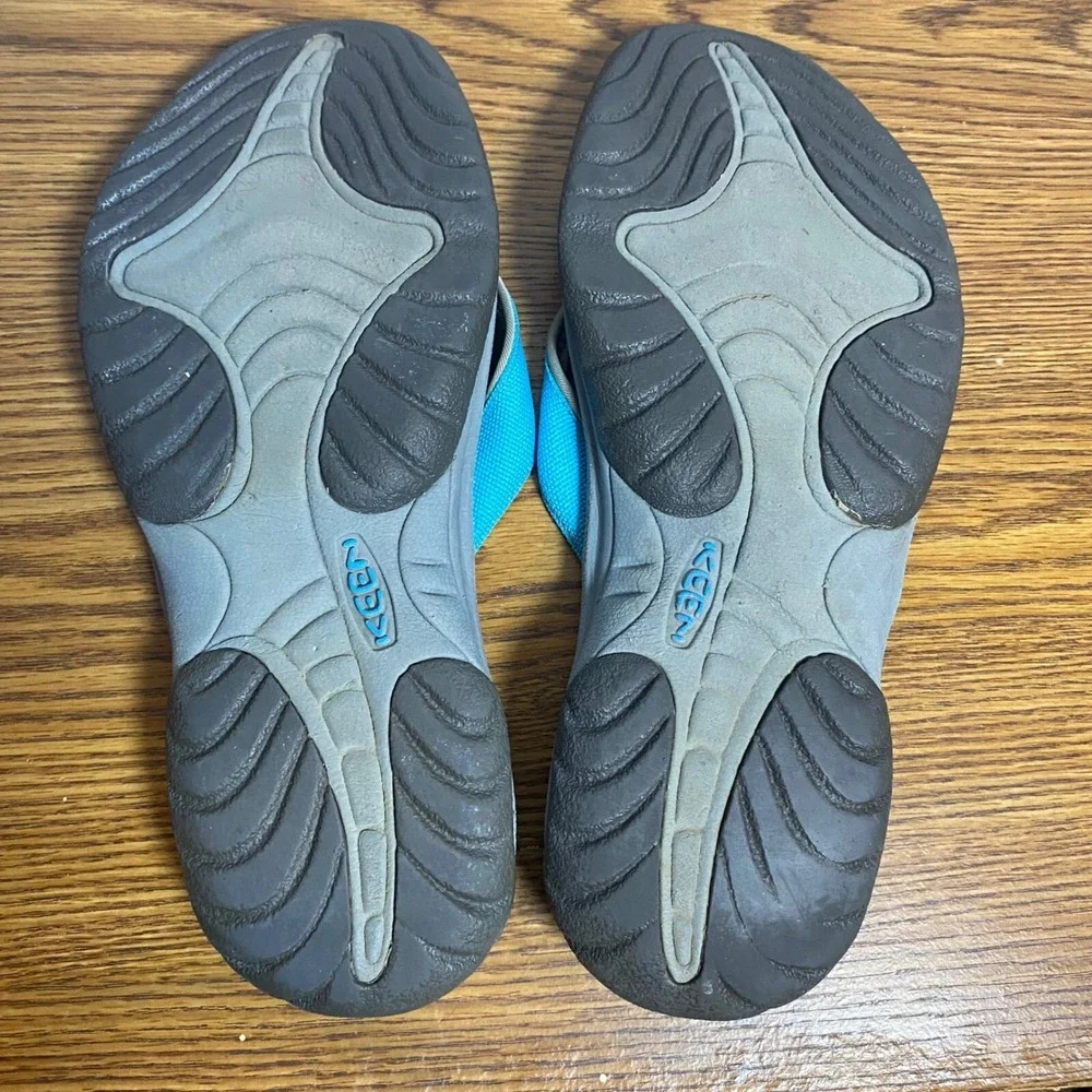 Keen‎ Sandals Mens Flip Flops Thong Comfort Beach Casual Gray Blue No Size Tag